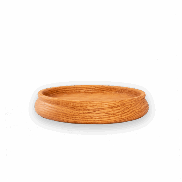 Tazón de madera vista perfil gola