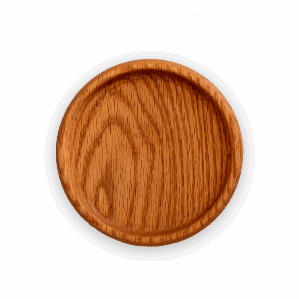 Tazón de madera vista superior perfil Gola