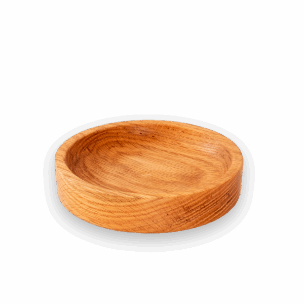 Tazón de madera perfil recto