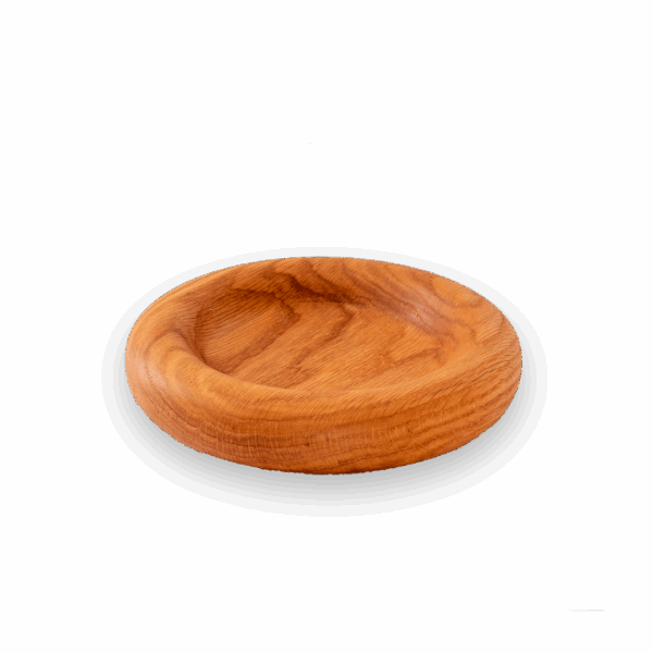 Tazón ovalado de madera